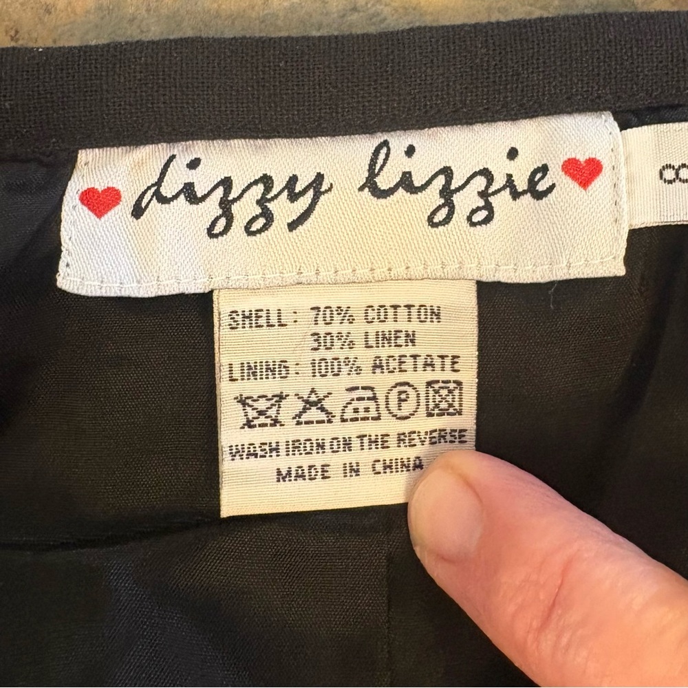 Dizzy Lizzie Wildflower Whimsigoth Women's Size 8 Cotton Linen Blend Size 8 - Picture 2 of 6